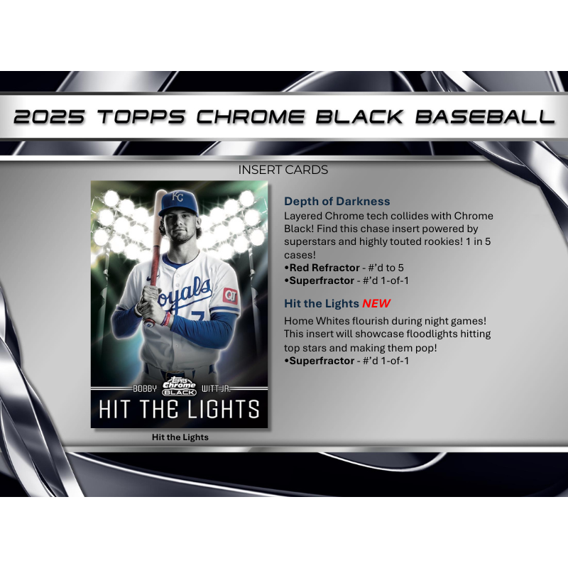 2025 Topps Chrome Black Baseball Hobby 12 Box Case — image 6