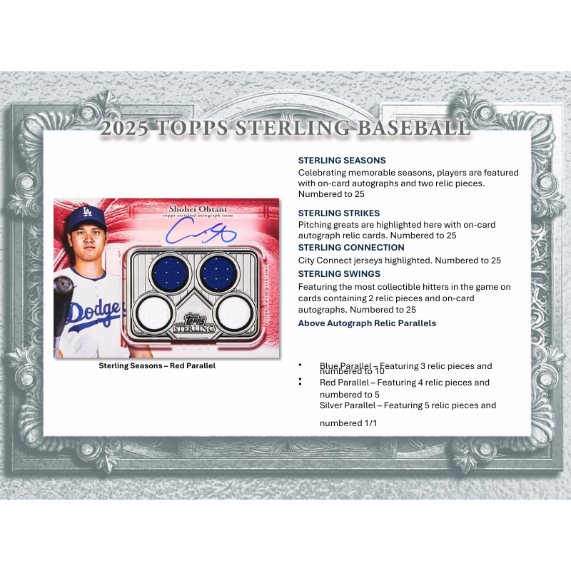 2025 Topps Sterling Baseball Hobby Box — image 4