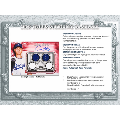 2025 Topps Sterling Baseball Hobby Box — image 4