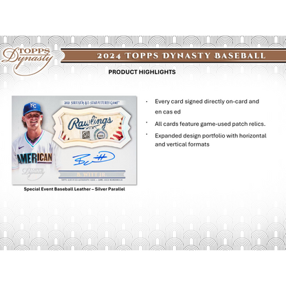 2024 Topps Dynasty Baseball Hobby Box — image 3