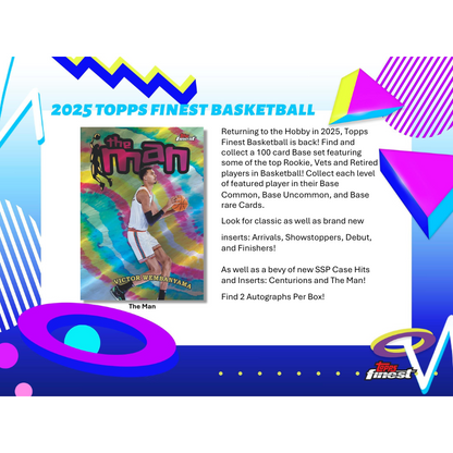 2024/25 Topps Finest Basketball Hobby 8 Box Case — image 3