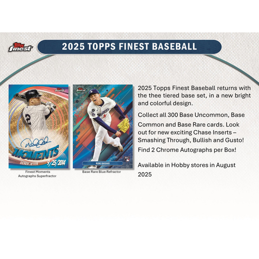 2025 Topps Finest Baseball Hobby Box — image 2