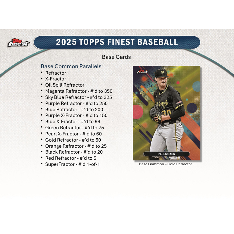 2025 Topps Finest Baseball Hobby Box — image 3