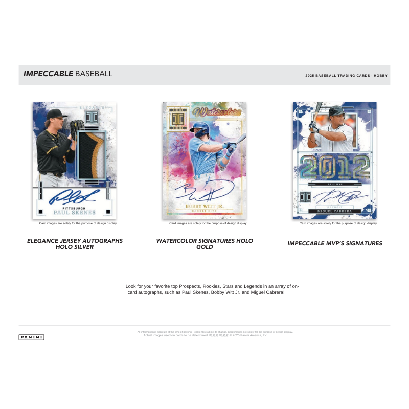 2025 Panini Impeccable Baseball Hobby 3 Box Case — image 4