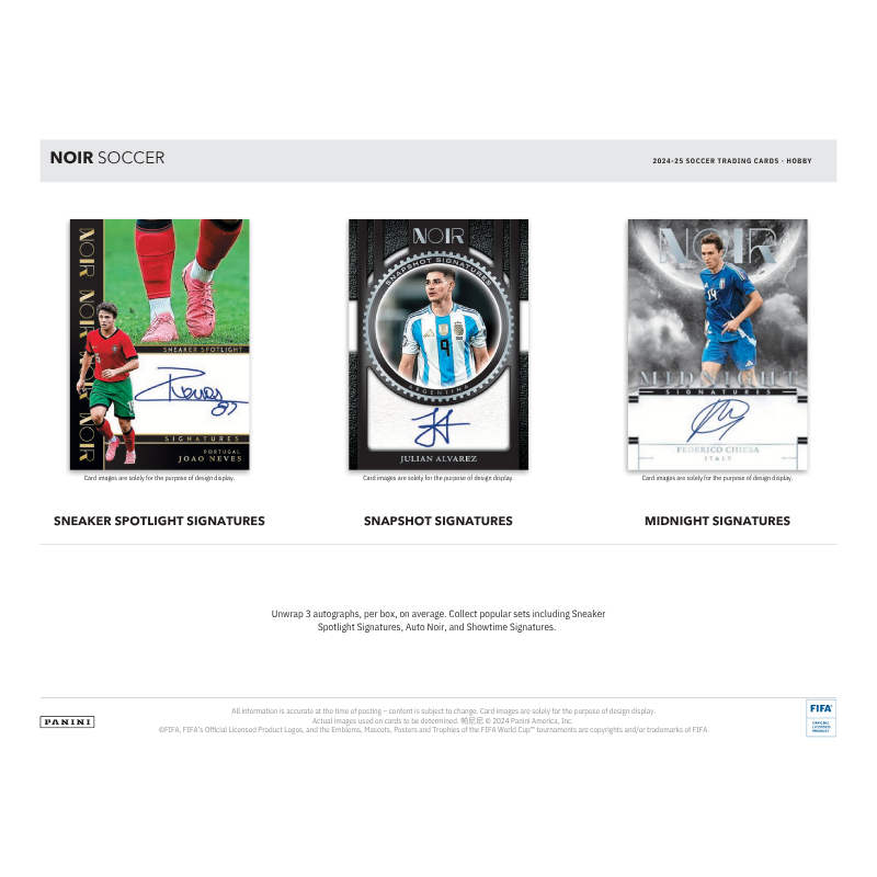 2024/25 Panini Noir Soccer Hobby Box — image 5