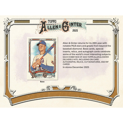 2025 Topps Allen & Ginter Baseball Hobby 12 Box Case — image 3