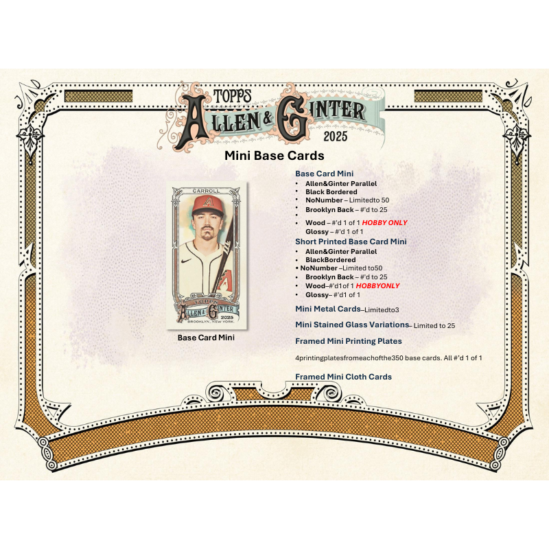 2025 Topps Allen & Ginter Baseball Hobby 12 Box Case — image 5