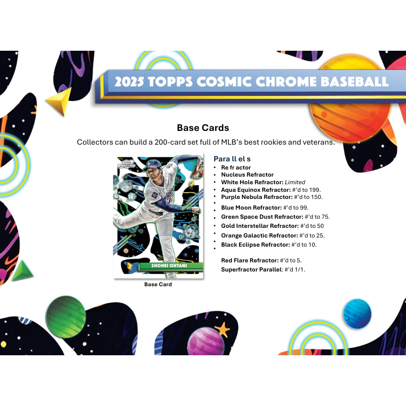 2025 Topps Cosmic Chrome Baseball Hobby Box — image 4