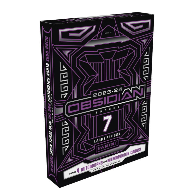 2023/24 Panini Obsidian Soccer Hobby 12 Box Case — sealed collectible trading card product