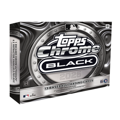 2025 Topps Chrome Black Baseball Hobby 12 Box Case — image 2
