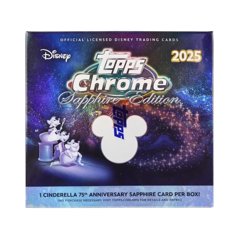 2025 Topps Disney Chrome Sapphire Hobby Box — sealed collectible trading card product