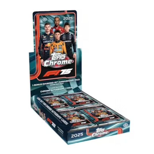 2025 Topps Chrome F1 Formula One Hobby Box — sealed collectible trading card product
