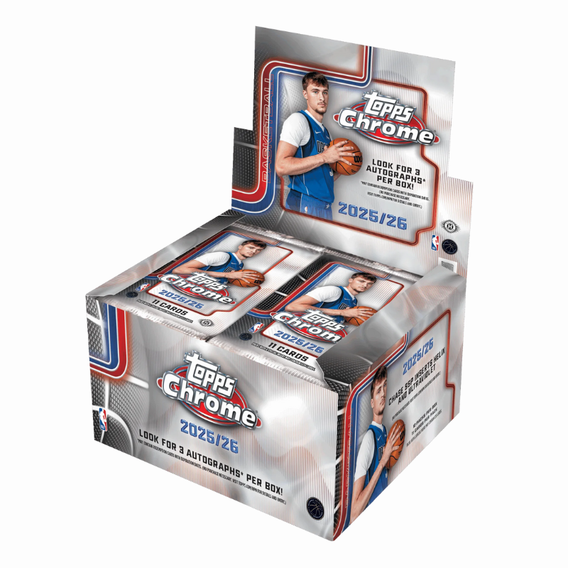 2025/26 Topps Chrome Basketball Jumbo Box — sealed collectible trading card product