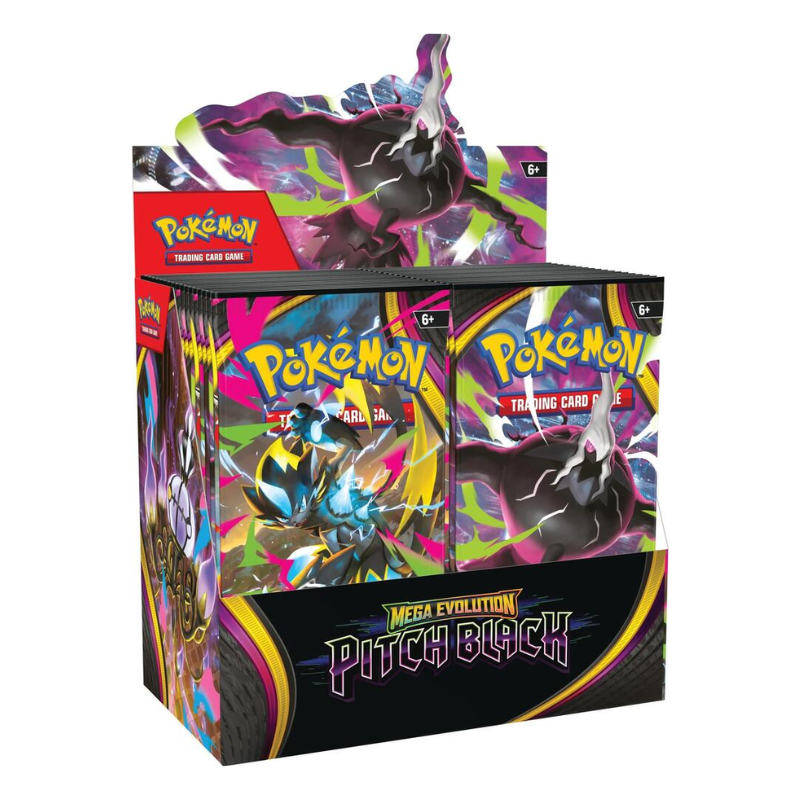 Pokemon Mega Evolution Pitch Black Booster 6 Box Case — sealed collectible trading card product