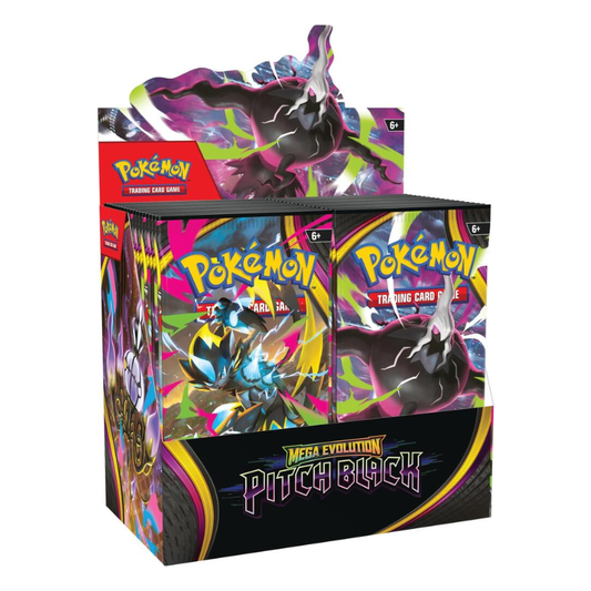 Pokemon Mega Evolution Pitch Black Booster 6 Box Case — sealed collectible trading card product