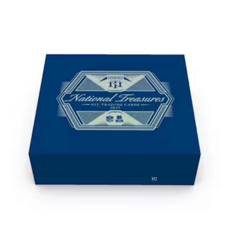 2025 Panini National Treasures Football Hobby Box — sealed collectible trading card product