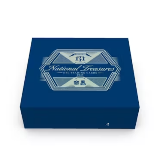 2025 Panini National Treasures Football Hobby Box — sealed collectible trading card product