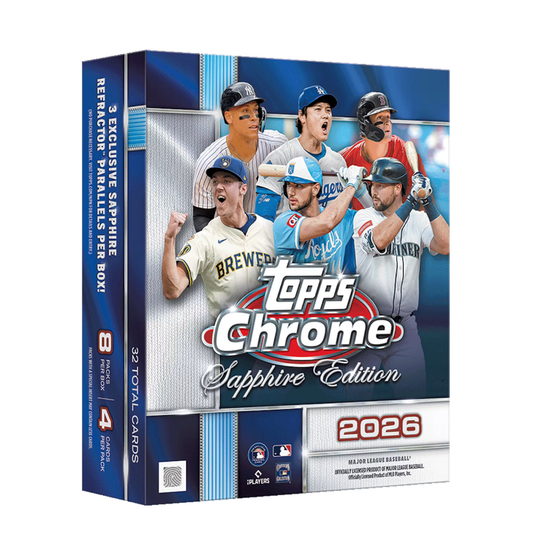 2026 Topps Chrome Baseball Sapphire Edition Box — sealed collectible trading card product