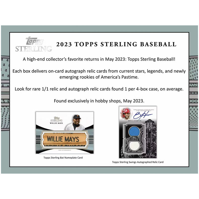 2023 Topps Sterling Baseball Hobby Box — image 2