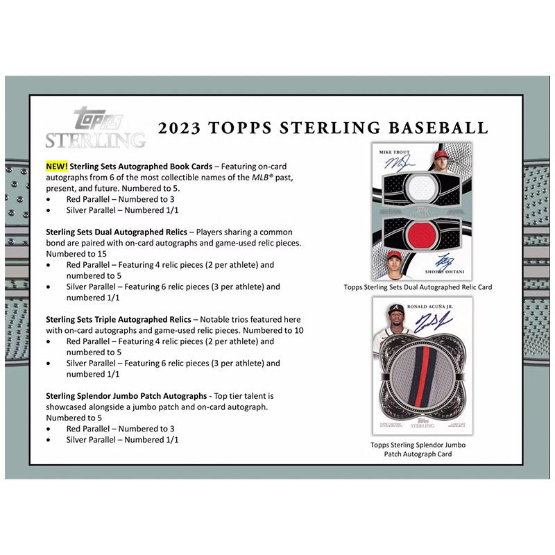 2023 Topps Sterling Baseball Hobby Box — image 4